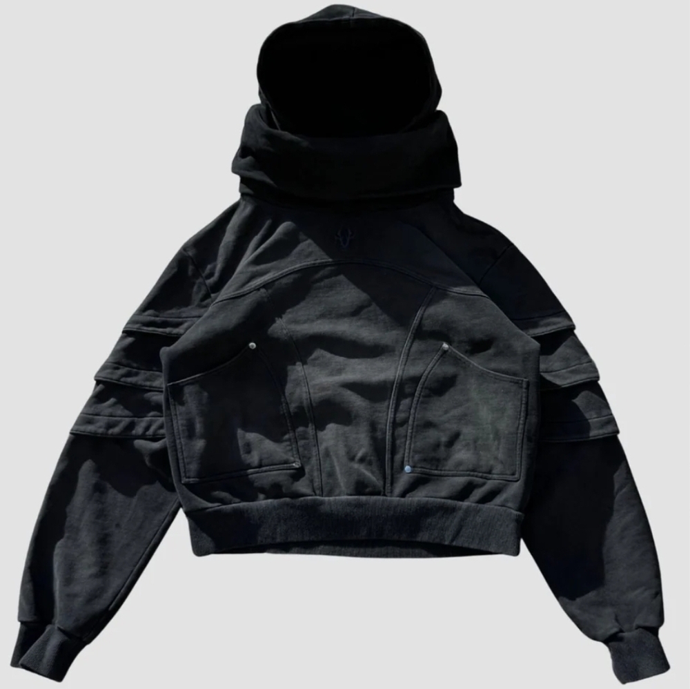 "Dune" Hoodie with Paneled Pockets